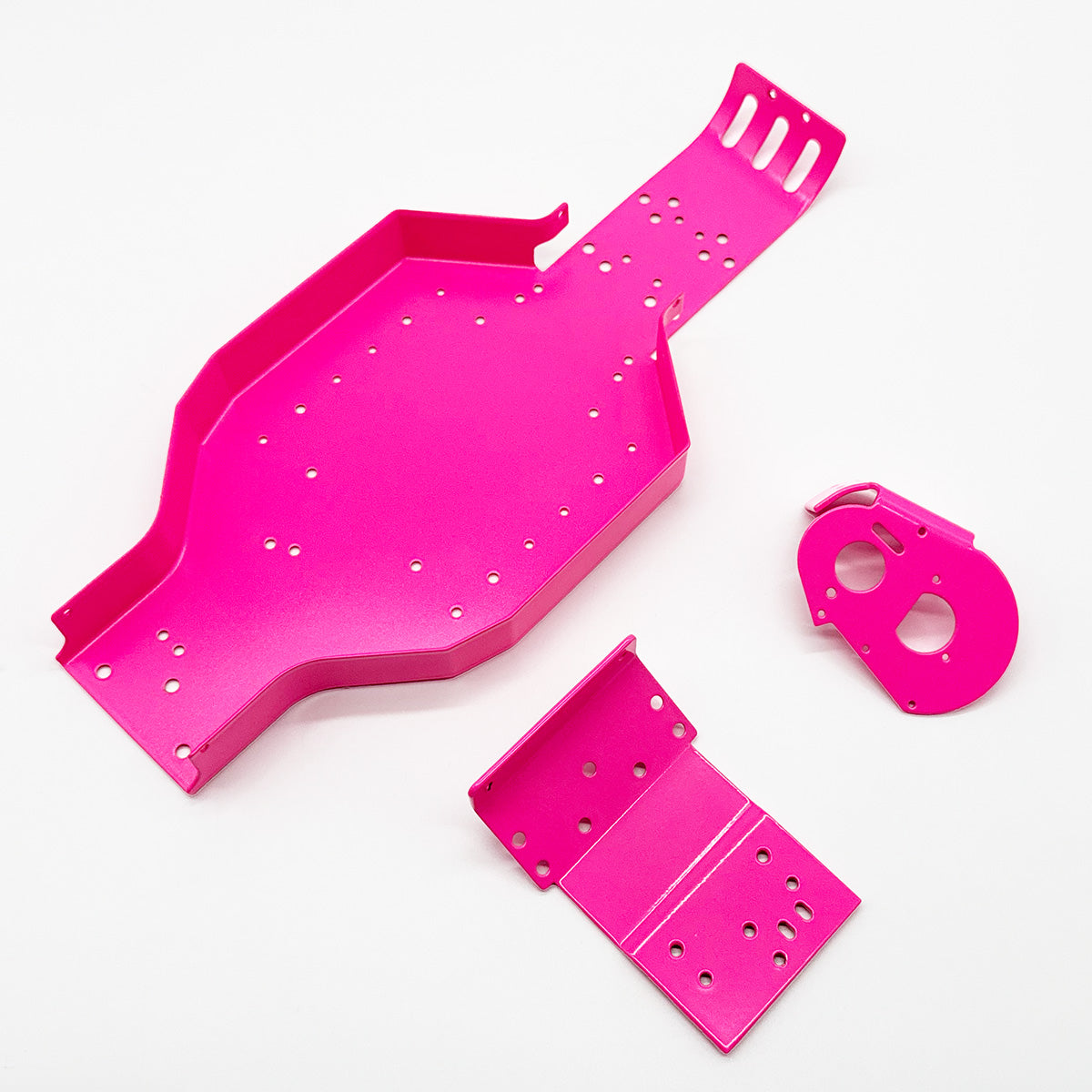 Racers Edge Authentic RC10 Chassis - Powdercoated in Retro Pink 6637P
