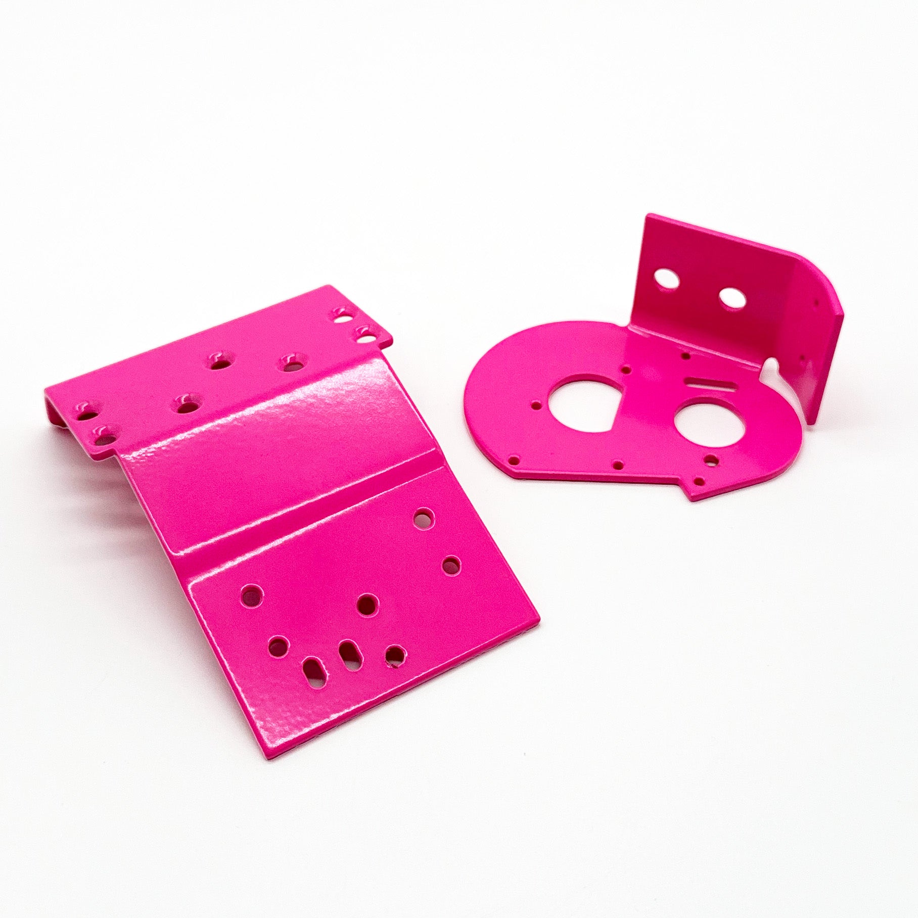 Racers Edge Authentic RC10 Chassis - Powdercoated in Retro Pink 6637P