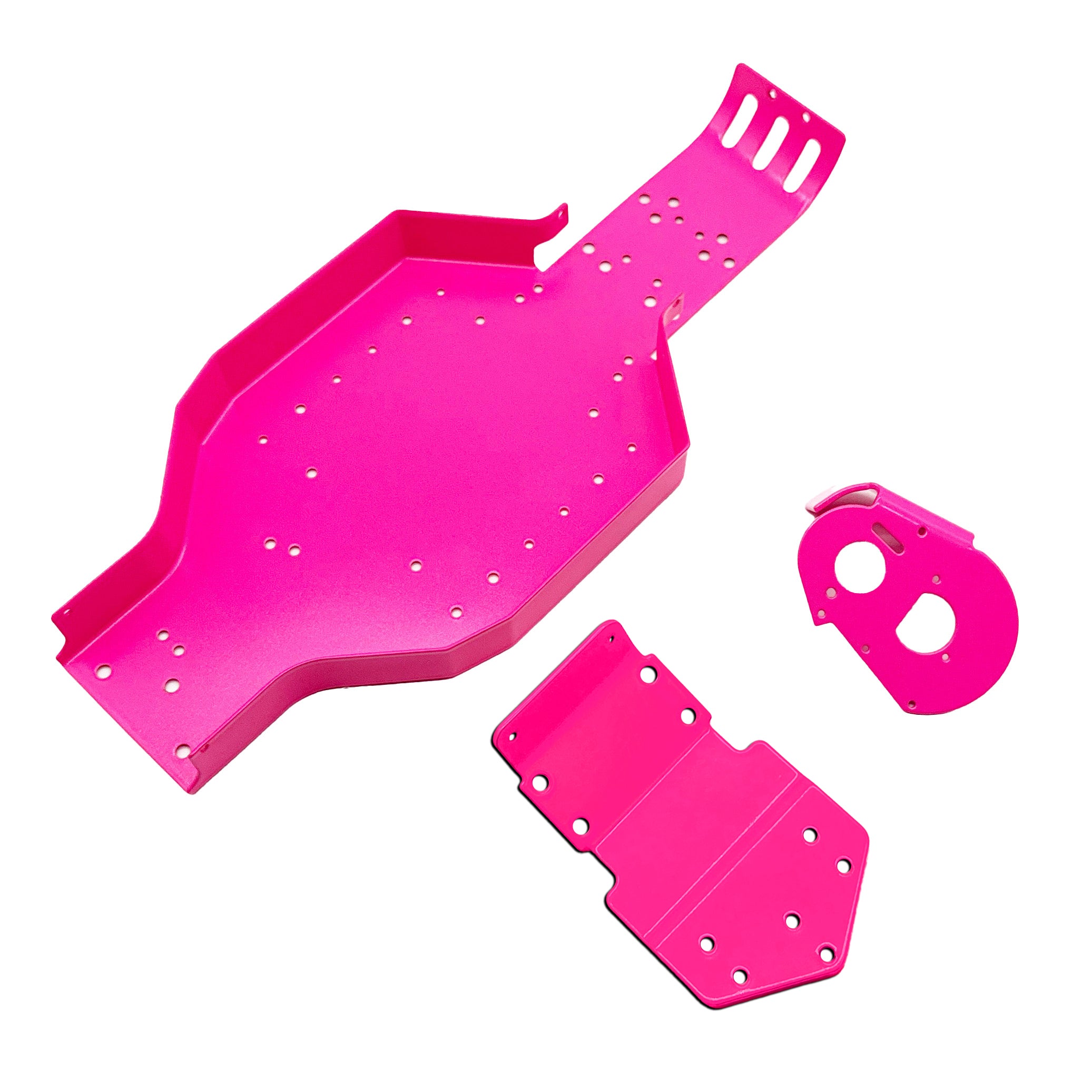 Racers Edge Authentic RC10T Chassis – Powder Coated Retro Pink (7805P)
