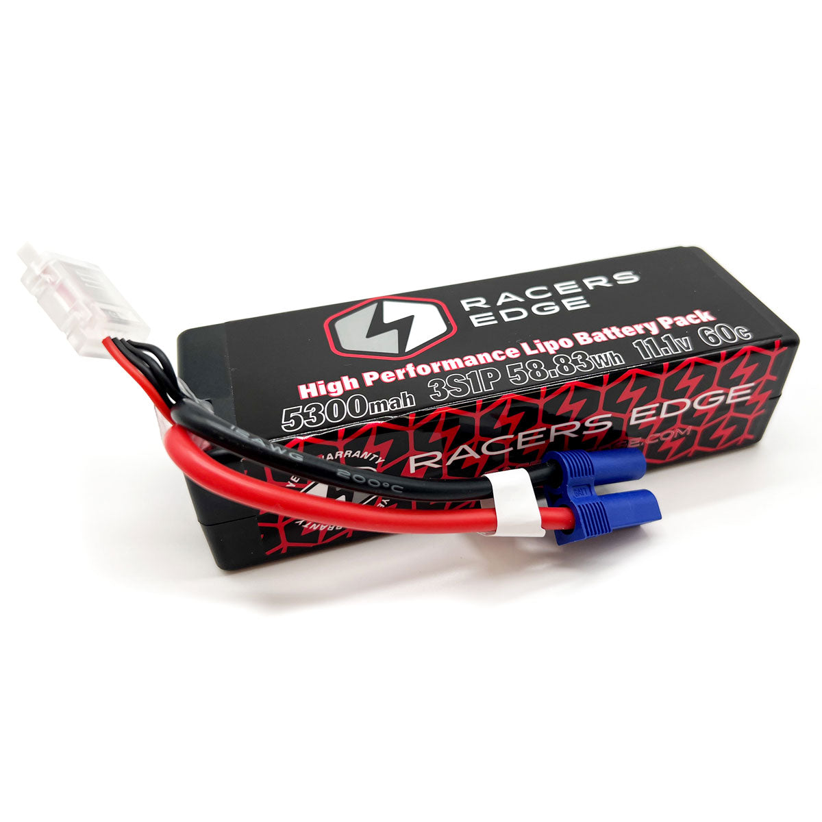Racers Edge 5300mAh 3S 11.1V 60C Hard Case Lipo Battery w/EC5 Connector LP53003S60EC5