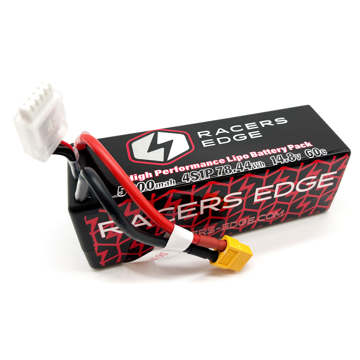 Racers Edge 5300mAh 4S 14.8V 60C Hard Case Lipo Battery w/ XT60 Connector LP53004S60XT60