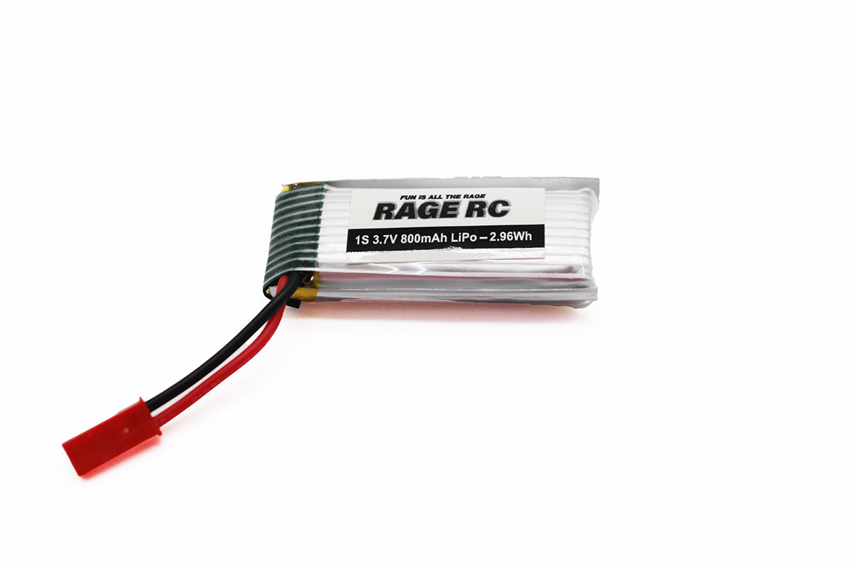 Rage R/C 1S 3.7V 800mAh LiPo Battery; Tribus 3111