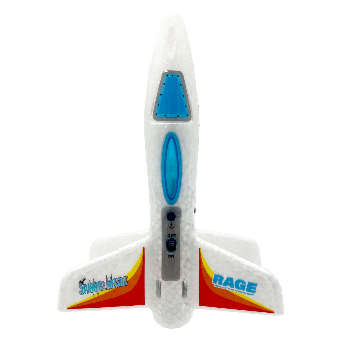 Rage RC Spinner Missile - White Electric Free-Flight Rocket