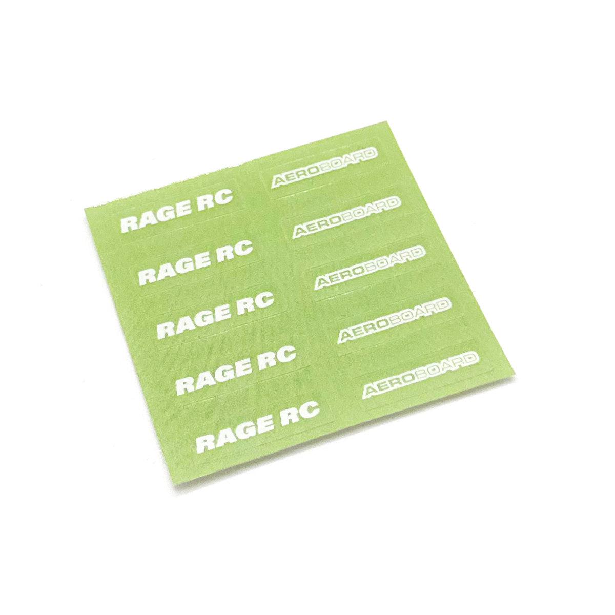 Rage R/C Decal Sheet; AeroBoard Logos  4576