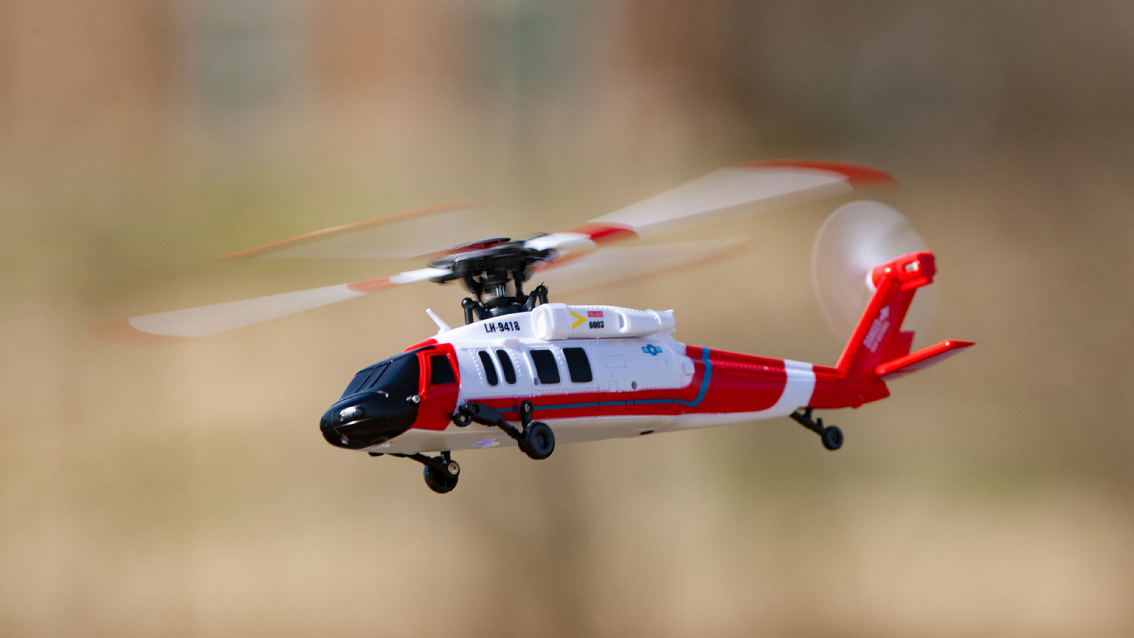 Rage R/C Hero-Copter Brushless 4-Blade RTF Helicopter Coast Guard