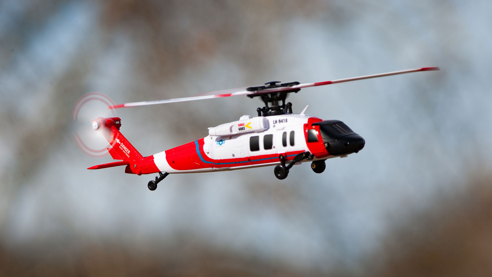 Rage R/C Hero-Copter Brushless 4-Blade RTF Helicopter Coast Guard
