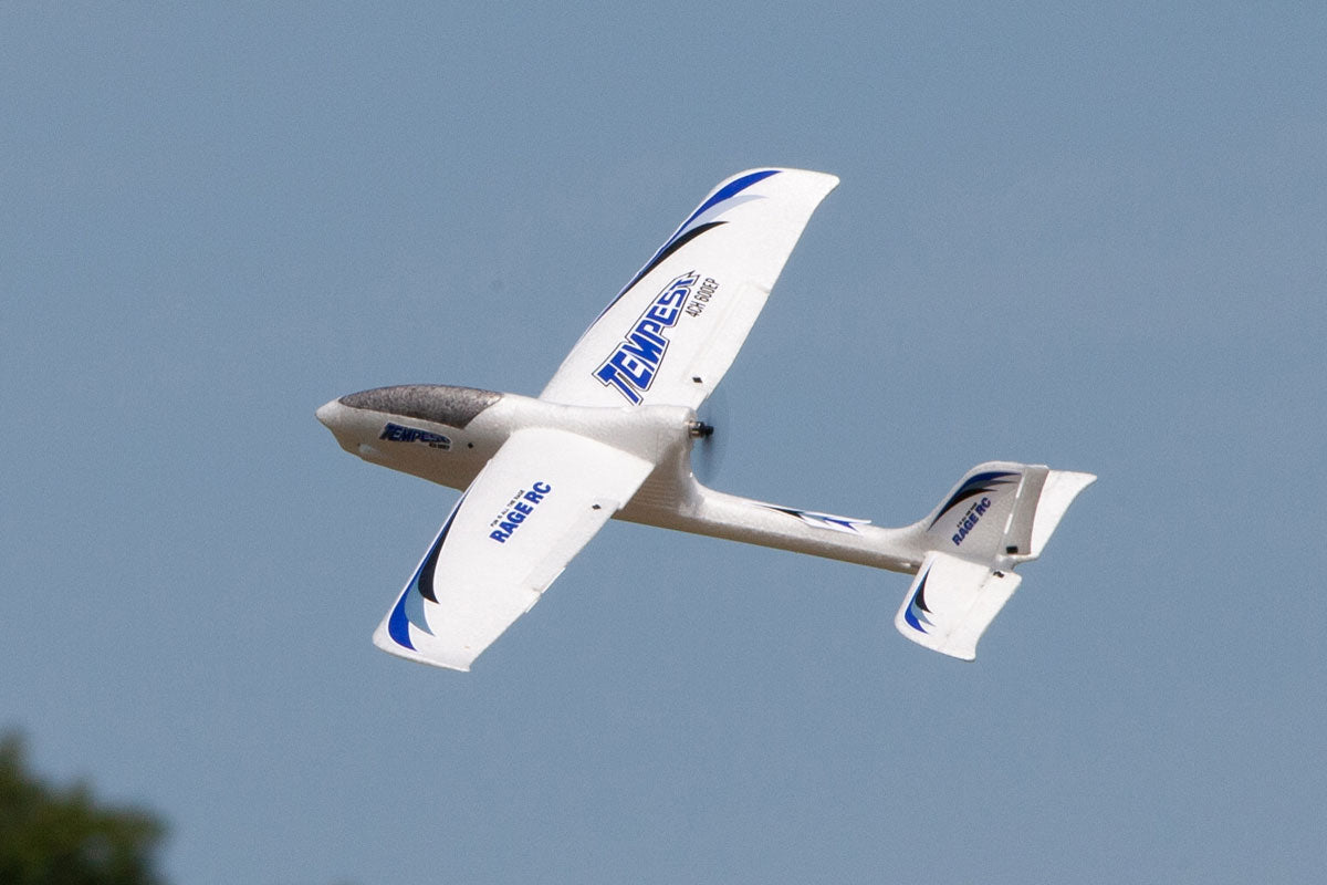 Rage R/C Tempest 600 X4 Pusher-Prop RTF Beginner-Friendly RC Trainer Airplane with PASS