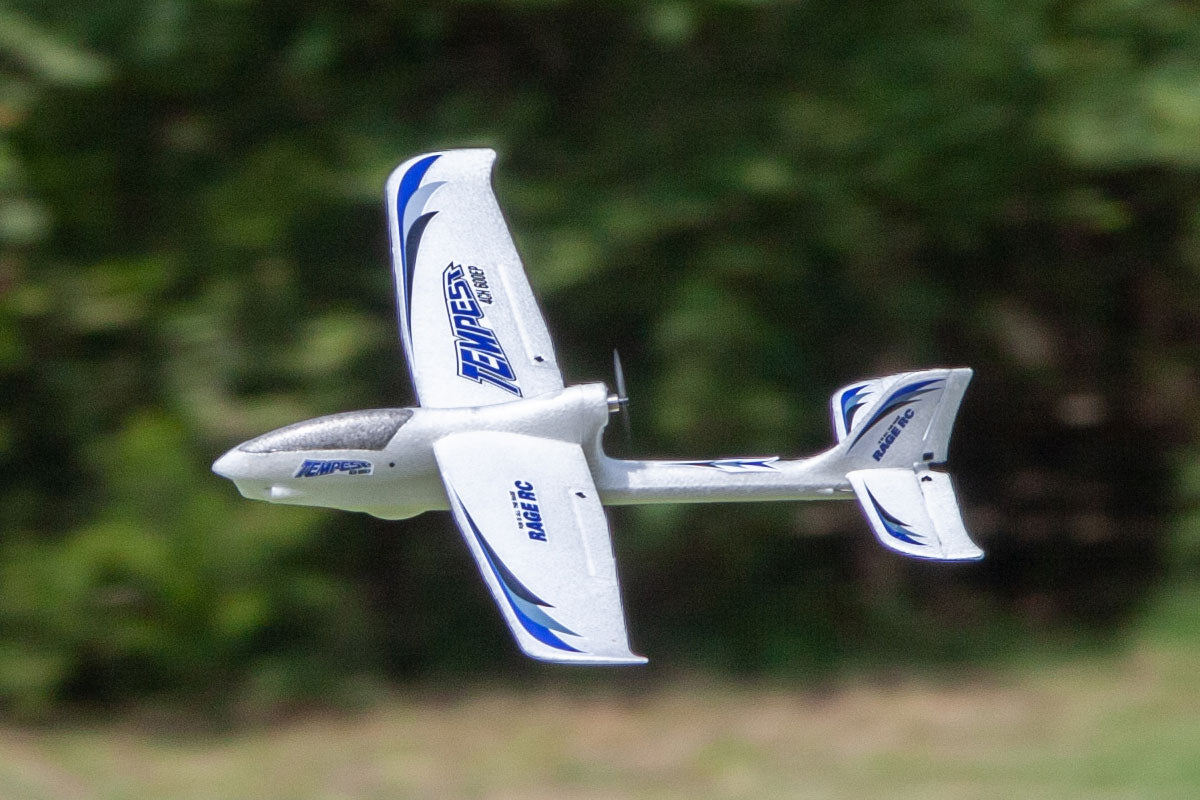 Rage R/C Tempest 600 X4 Pusher-Prop RTF Beginner-Friendly RC Trainer Airplane with PASS