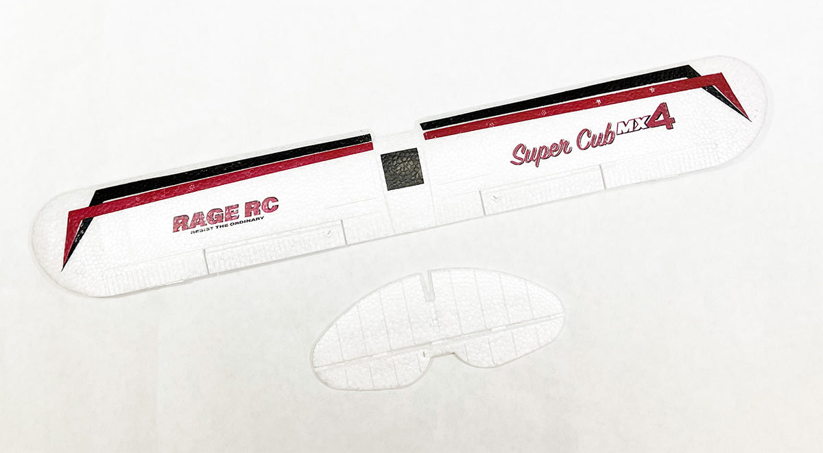 Rage RC Main Wing and Tail Set Super Cub MX4