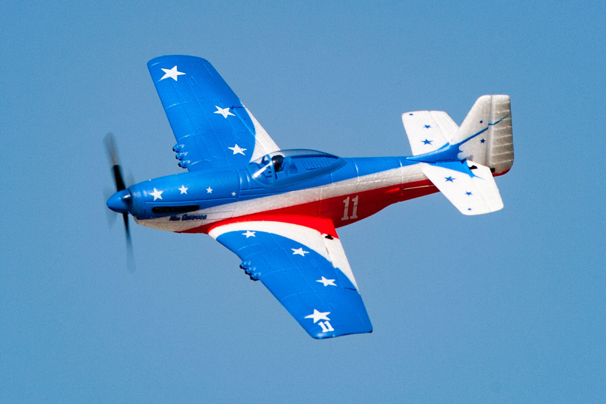 Rage R/C P-51D Mustang Miss America Micro RTF Warbird RC Airplane with PASS Stability