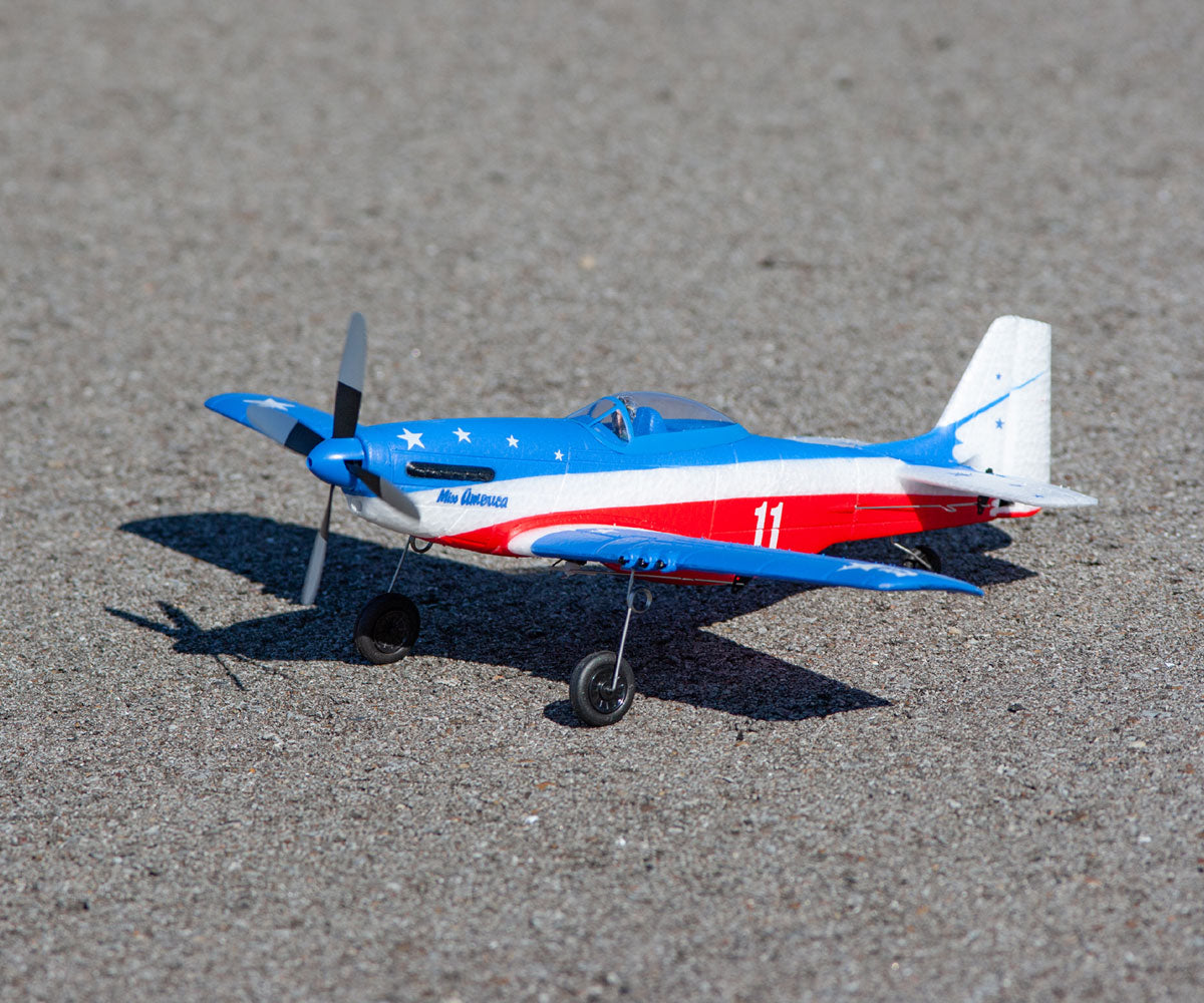 Rage R/C P-51D Mustang Miss America Micro RTF Warbird RC Airplane with PASS Stability