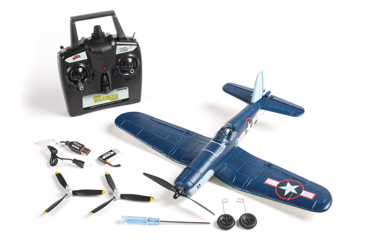 Rage RC F4U Corsair Jolly Rogers Micro RTF Airplane w/PASS