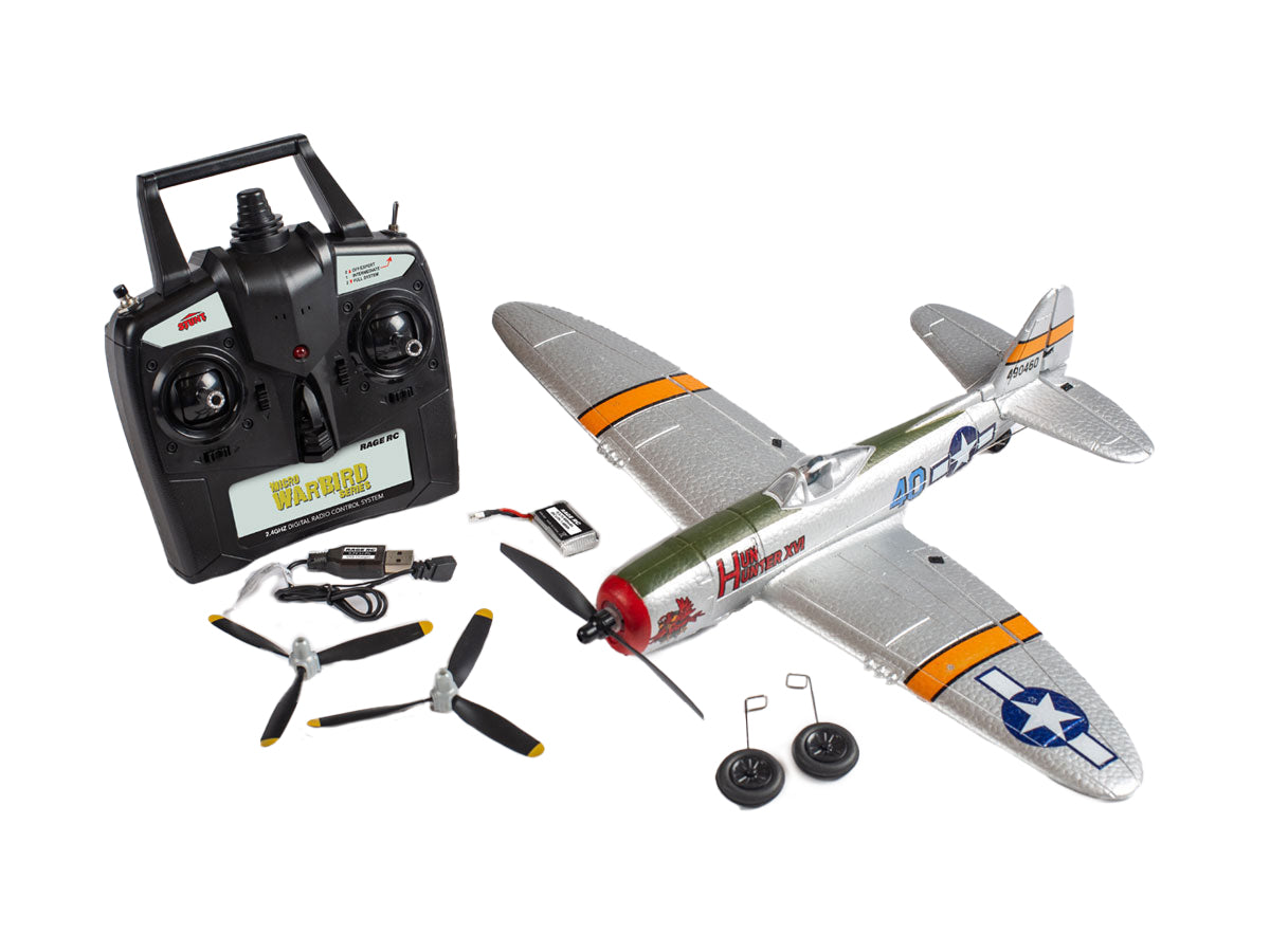 Rage RC P-47 Thunderbolt Micro RTF Airplane with PASS System