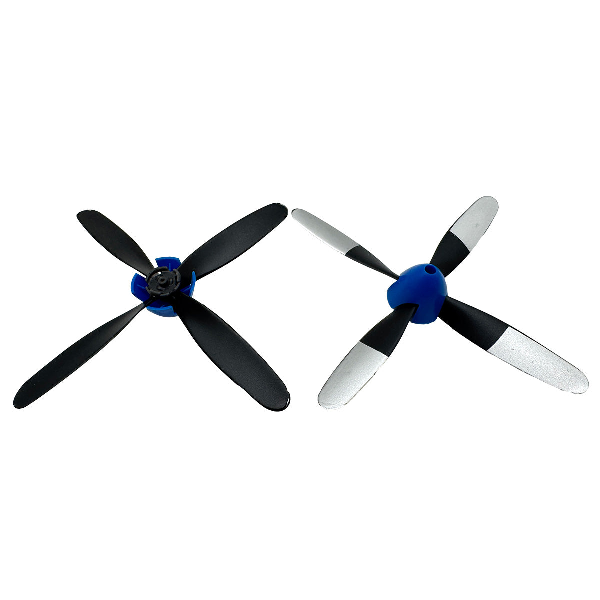 Rage R/C 4-Blade Propeller and Spinner 2-Pack - P-51 Miss America Scale