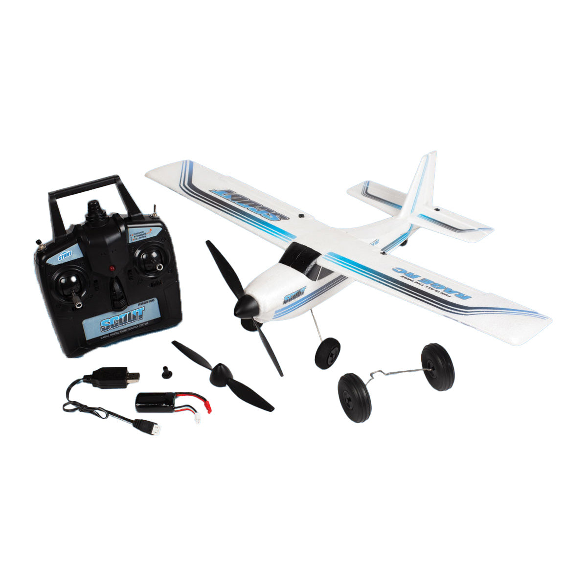 Rage R/C Scout 500mm Brushless RTF Airplane A1604