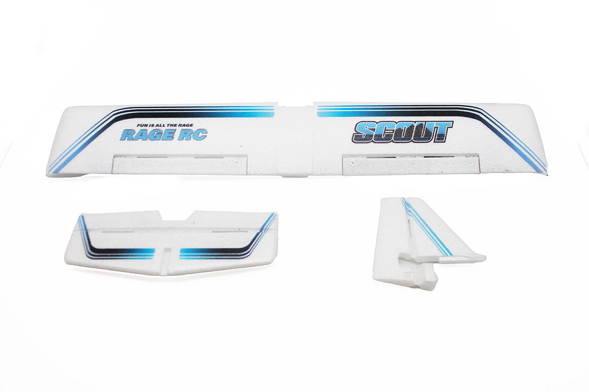 Rage R/C Scout 500mm Replacement Printed Main Wing & Tail Set – RC Airplane Part
