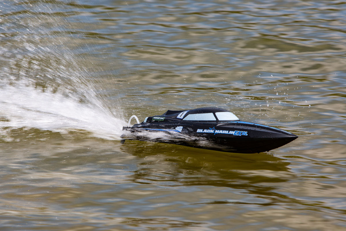 Rage R/C Black Marlin EX Brushless RTR RC Boat