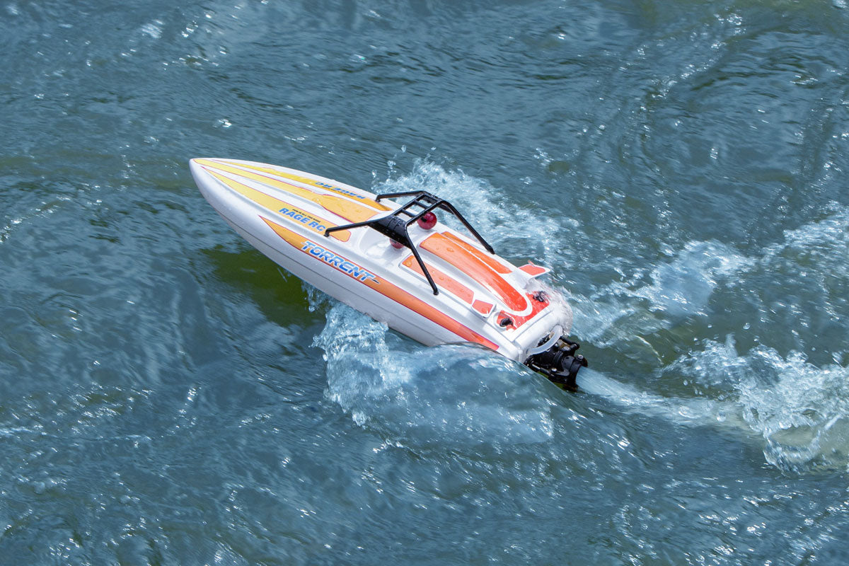 Rage R/C Torrent 450BL RTR Jet Boat, Red B1500