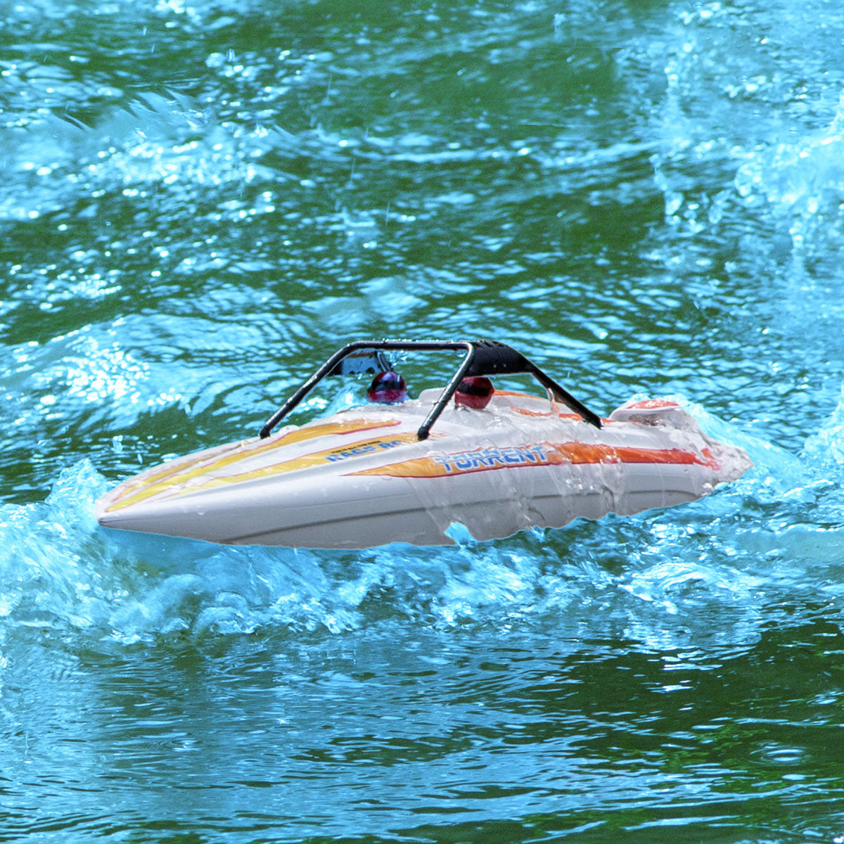 Rage R/C Torrent 450BL RTR Jet Boat, Red B1500