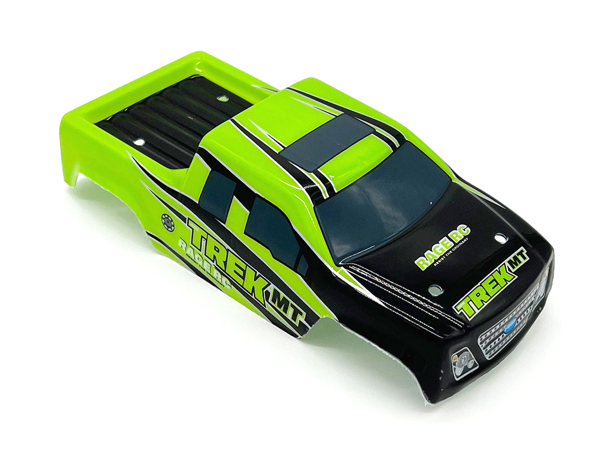 Rage RC Printed Body (Green) Mini Trek MT