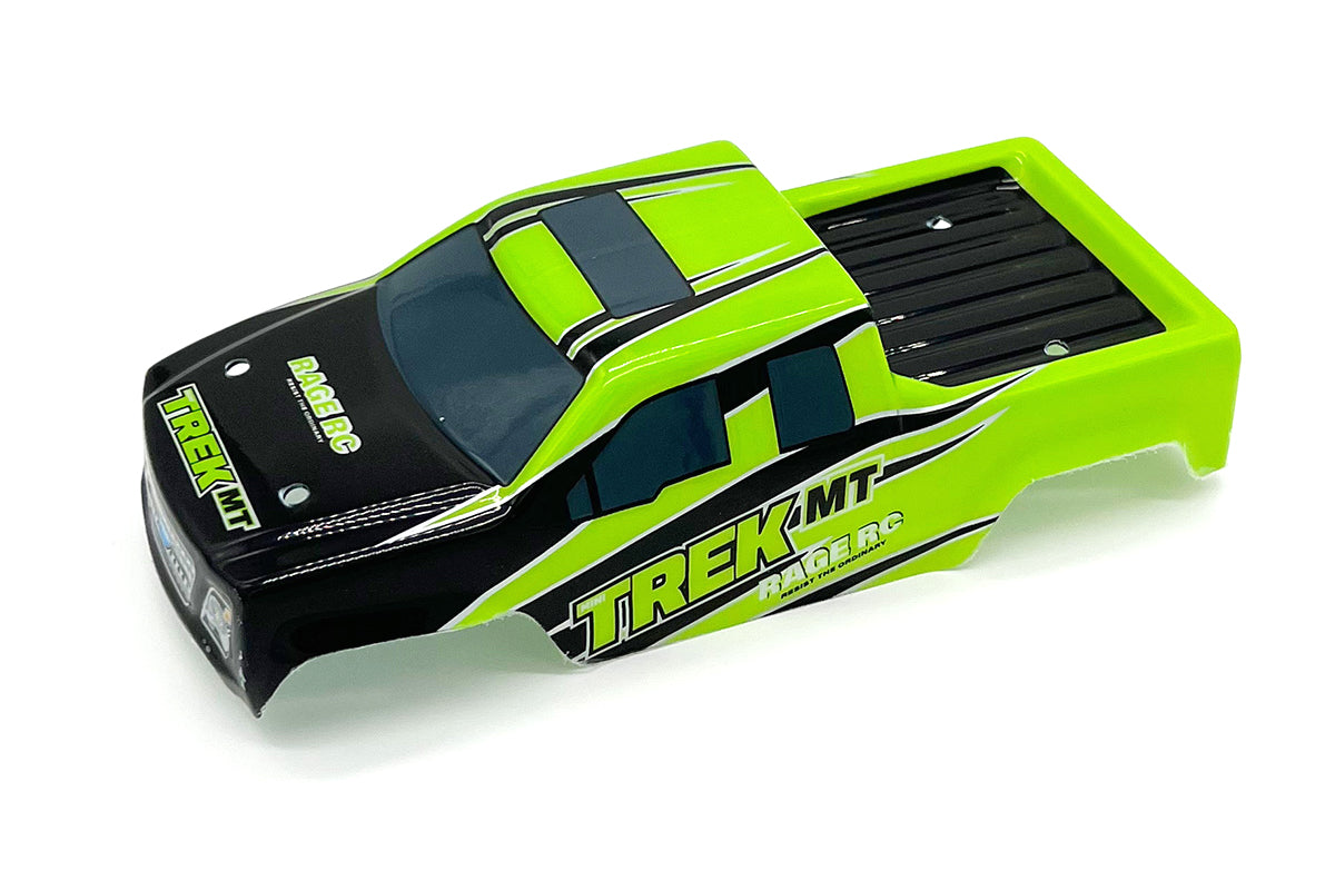 Rage RC Printed Body (Green) Mini Trek MT