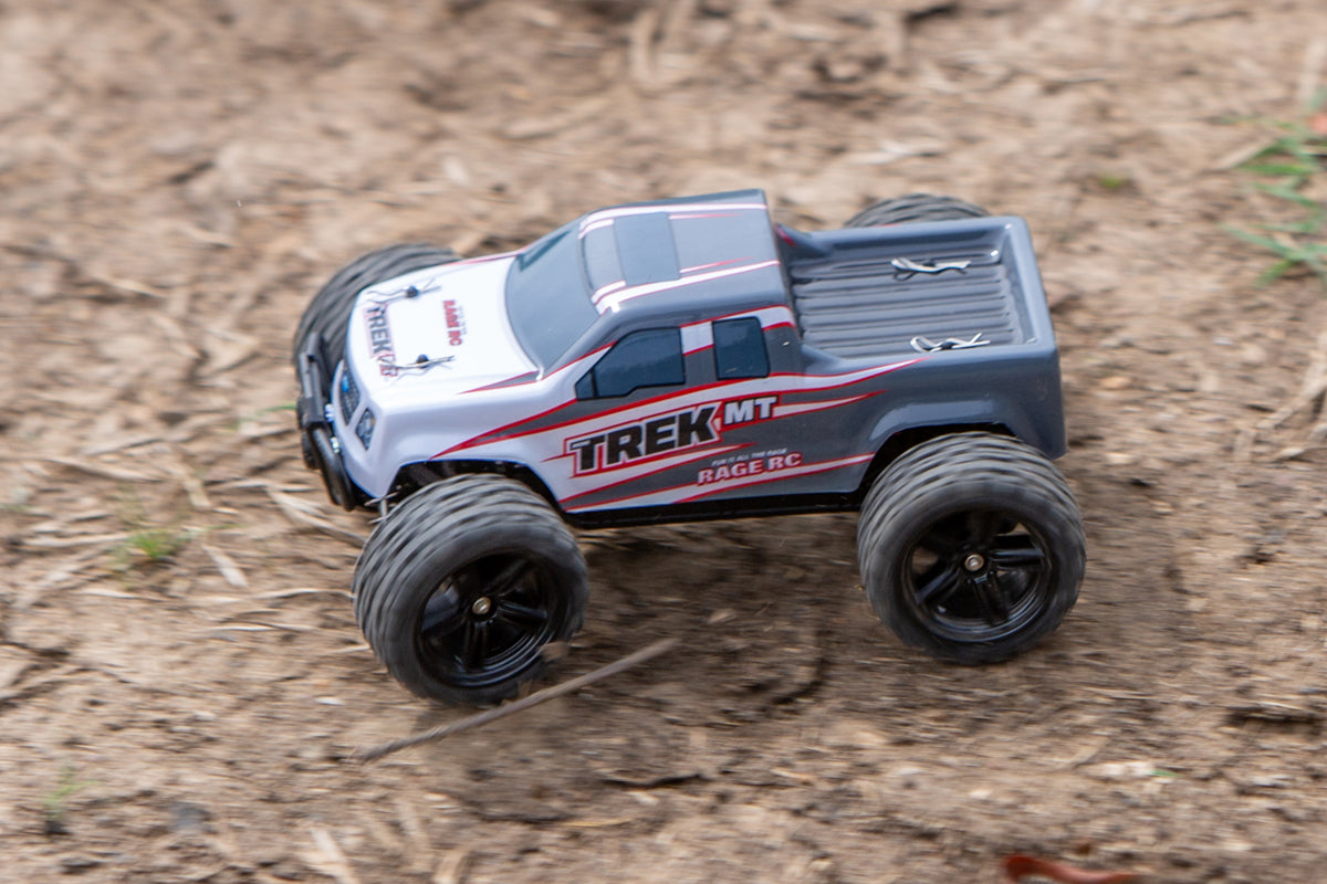 Rage R/C Mini Trek MT 1/24 RTR Monster Truck - Gray C2500