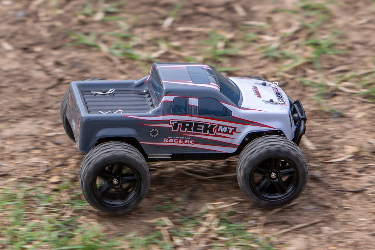 Rage R/C Mini Trek MT 1/24 RTR Monster Truck - Gray C2500