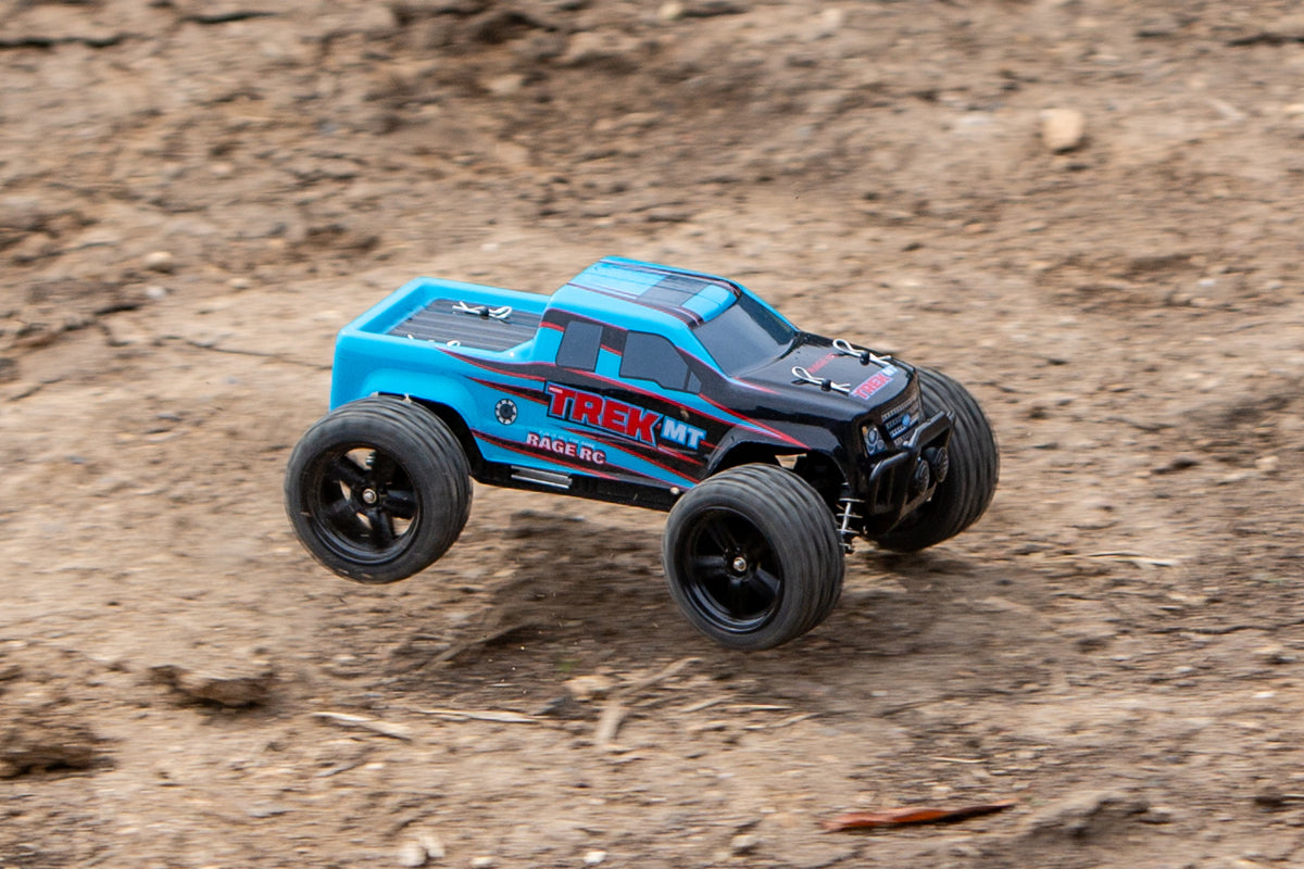 Rage R/C Mini Trek MT 1/24 RTR Monster Truck - Black/Blue C2501