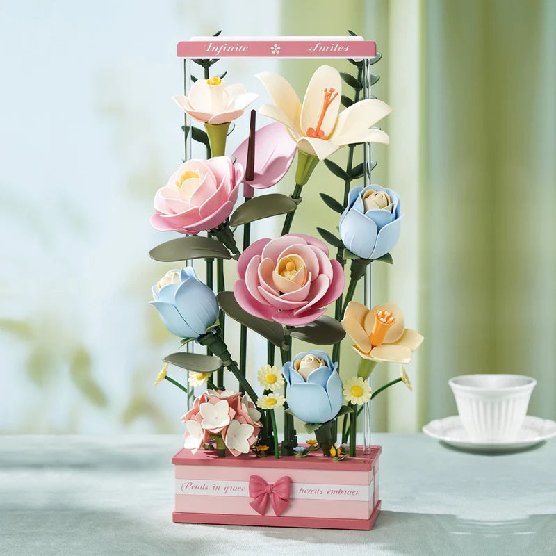 Robotime Blooming Bouquet Box DIY 3D Puzzle AF01D