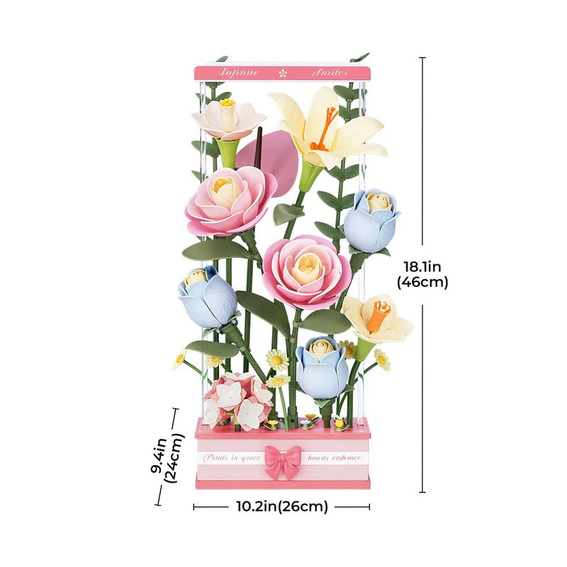 Robotime Blooming Bouquet Box DIY 3D Puzzle AF01D