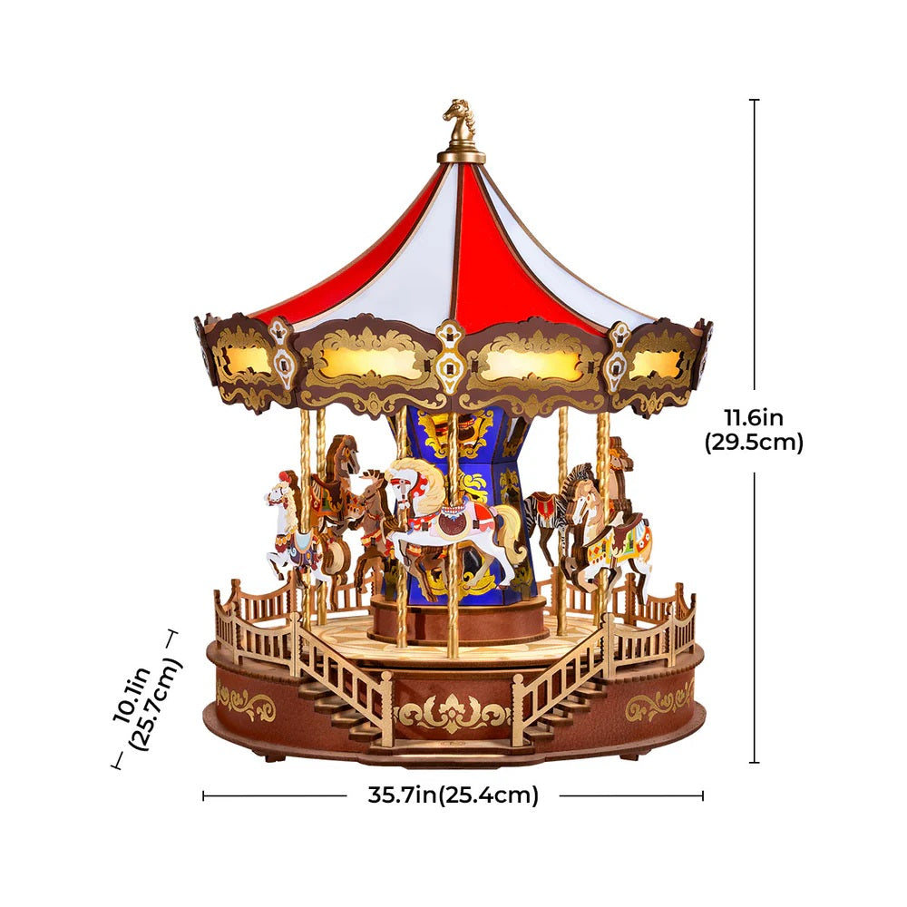 Robotime Classic Carousel 3D Wooden Puzzle AMC01