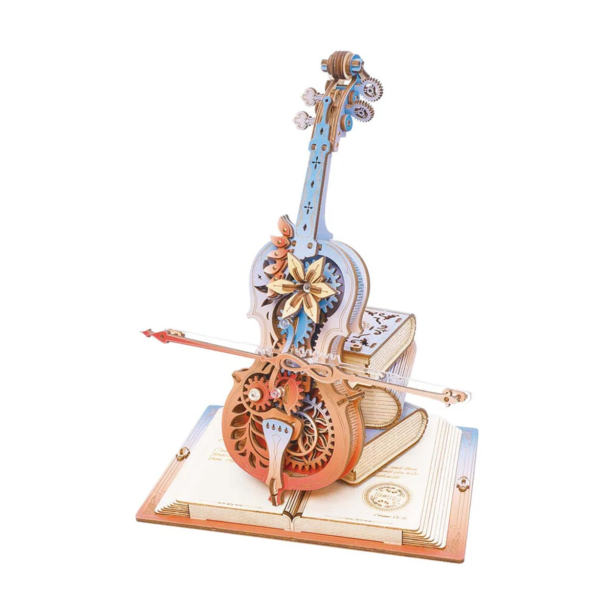 ROKR Symphony of Gorgeous Dreams Magic Cello 3D Wooden Puzzle - Mechanical Music Box