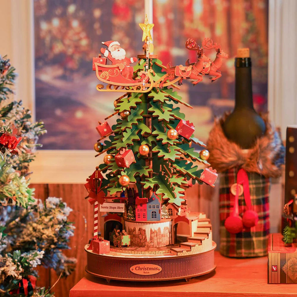 Rolife Christmas Melody Tree DIY Music Boxes