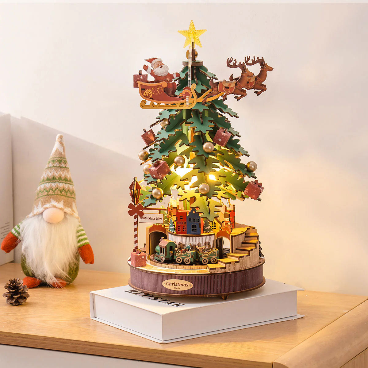 Rolife Christmas Melody Tree DIY Music Boxes