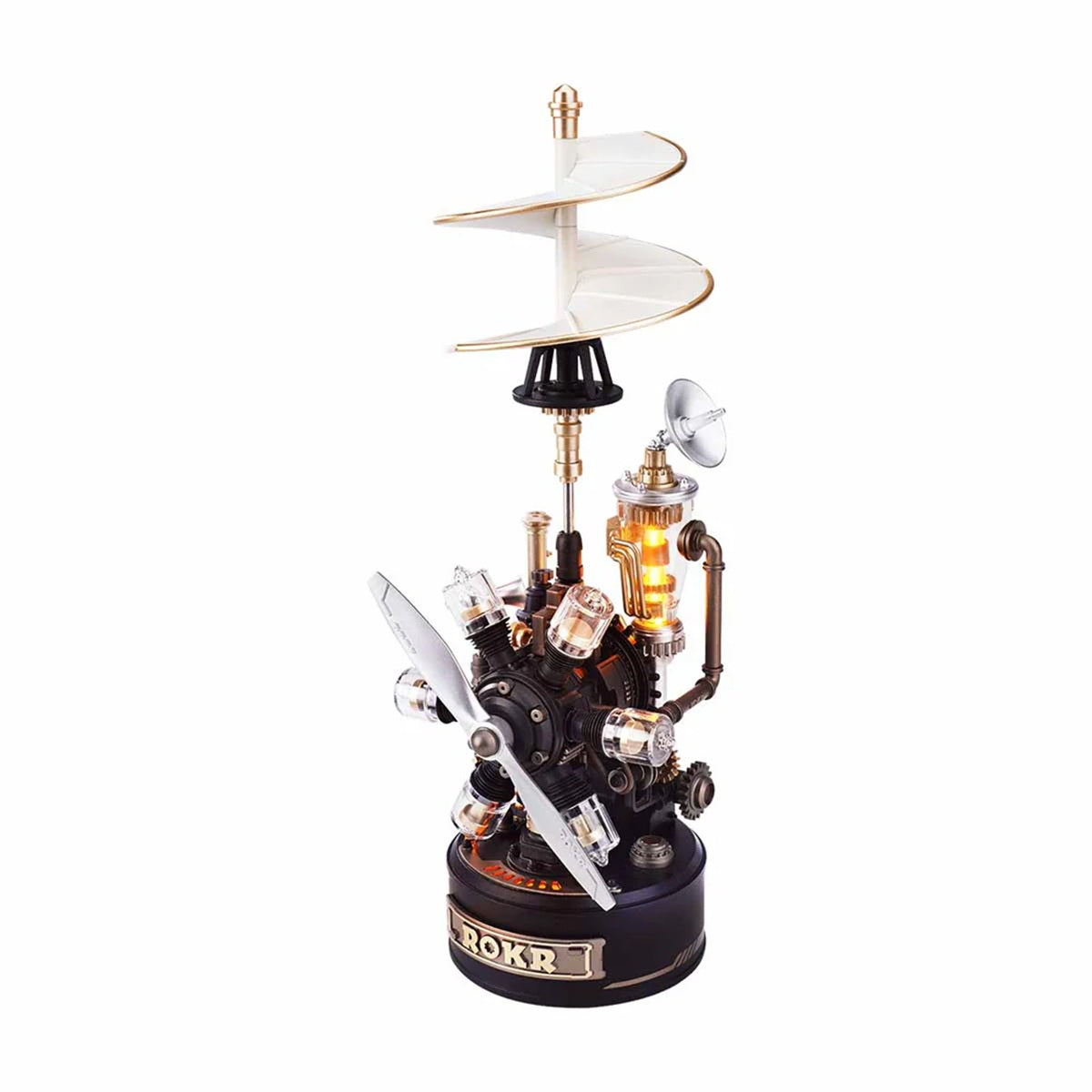 ROKR Leonardo da Vinci Helicopter Mechanical 3D Puzzle - Historical Flying Machine
