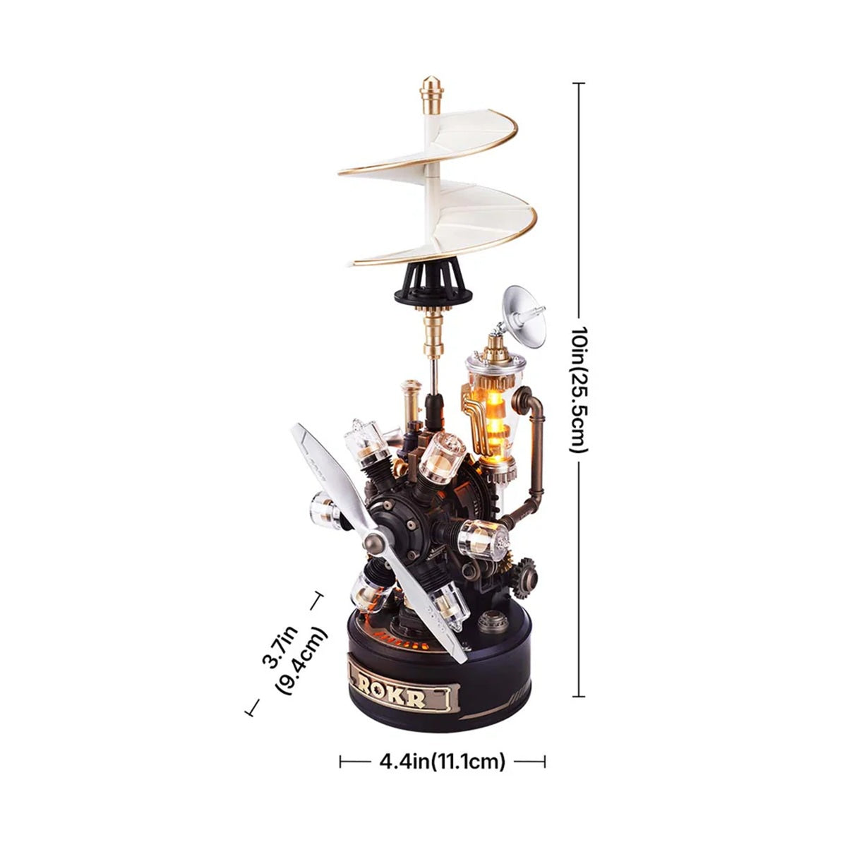 ROKR Leonardo da Vinci Helicopter Mechanical 3D Puzzle - Historical Flying Machine