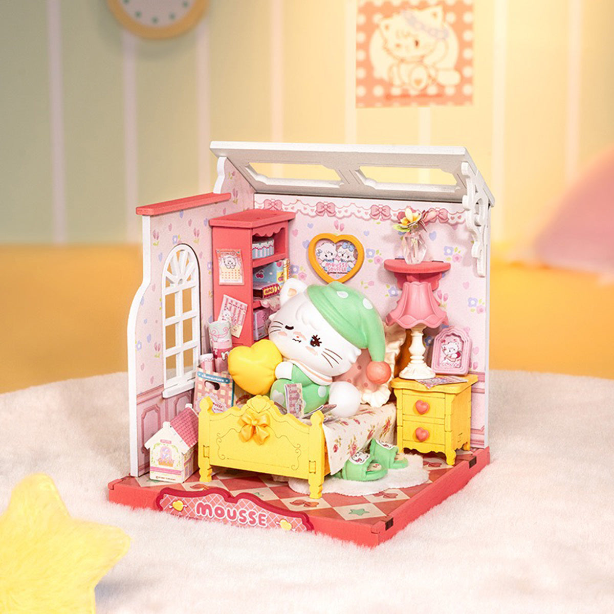 Rolife Mousse's Sweet Night DIY Puzzle Set - Mikko Illustrations Craft Kit