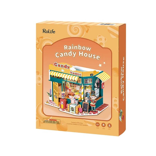 Robotime Rainbow Candy House DIY Miniature House DG158