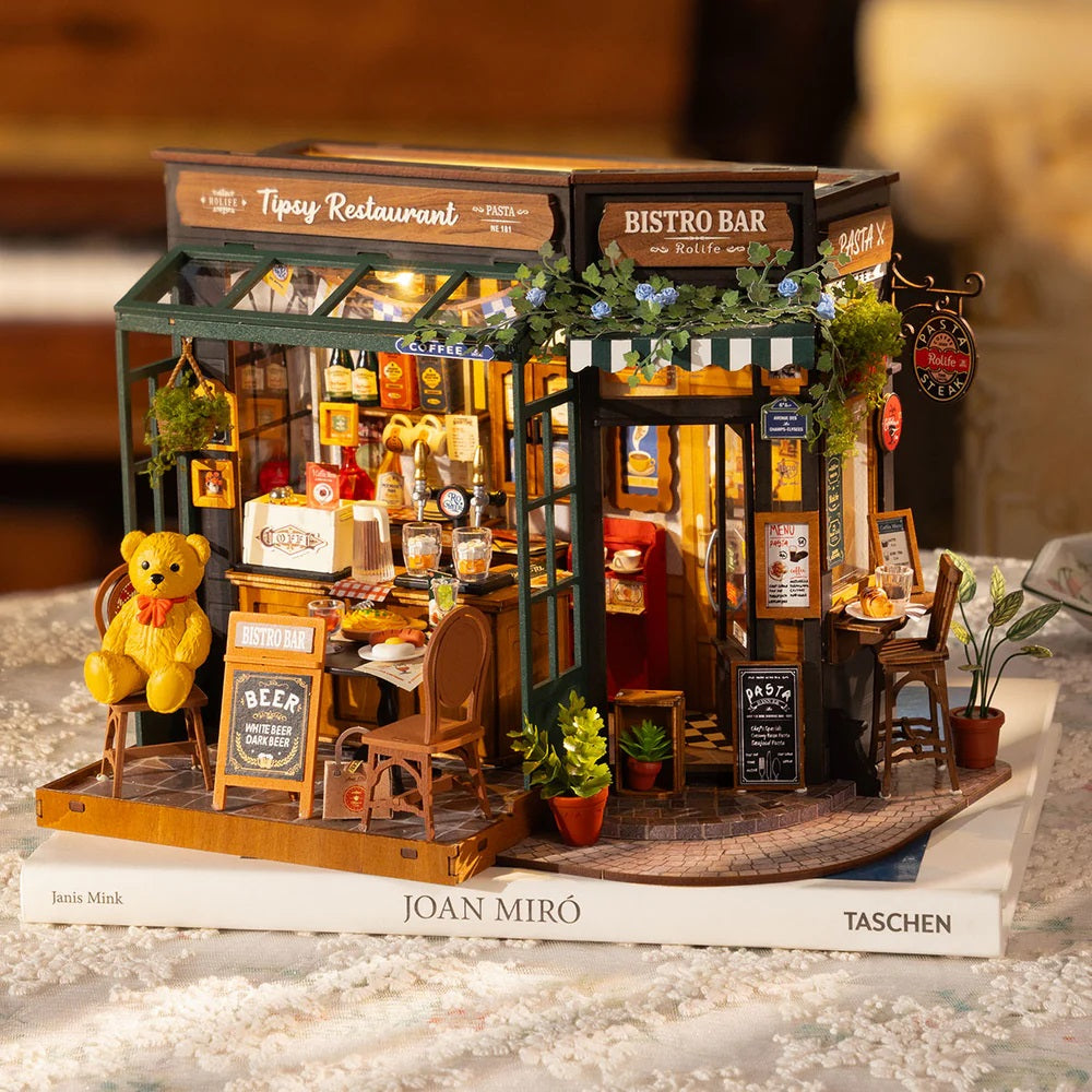 Robotime Tipsy Restaurant DIY Miniature House DG167
