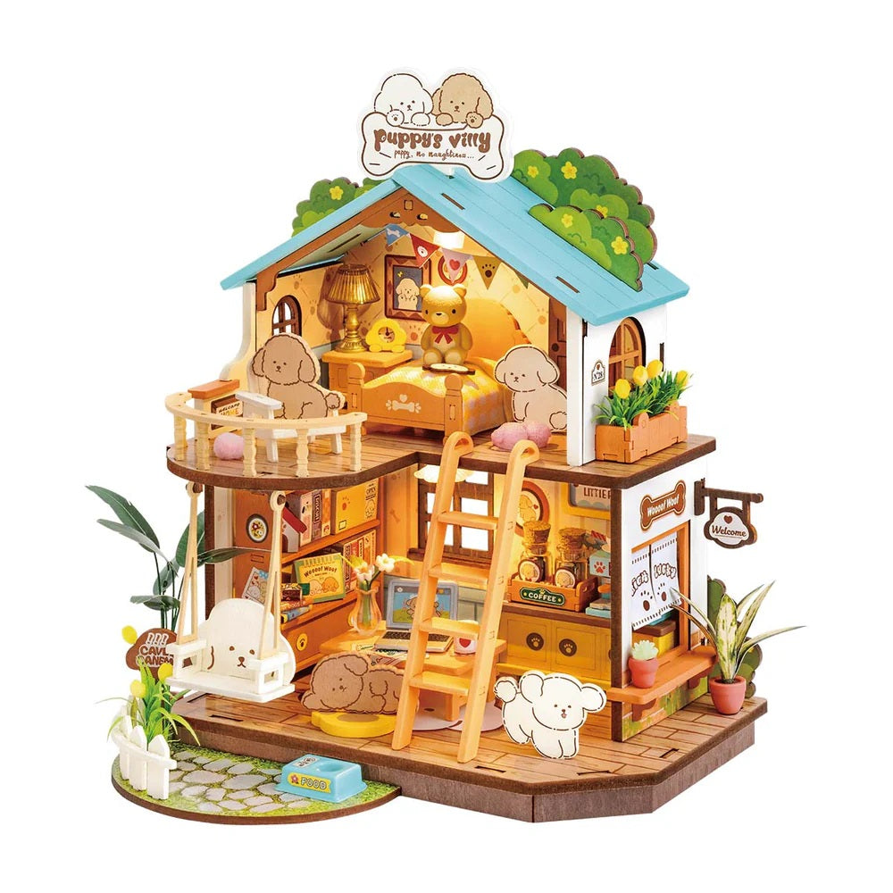 Robotime Puppy's Cozy Villa DIY Miniature House DG169