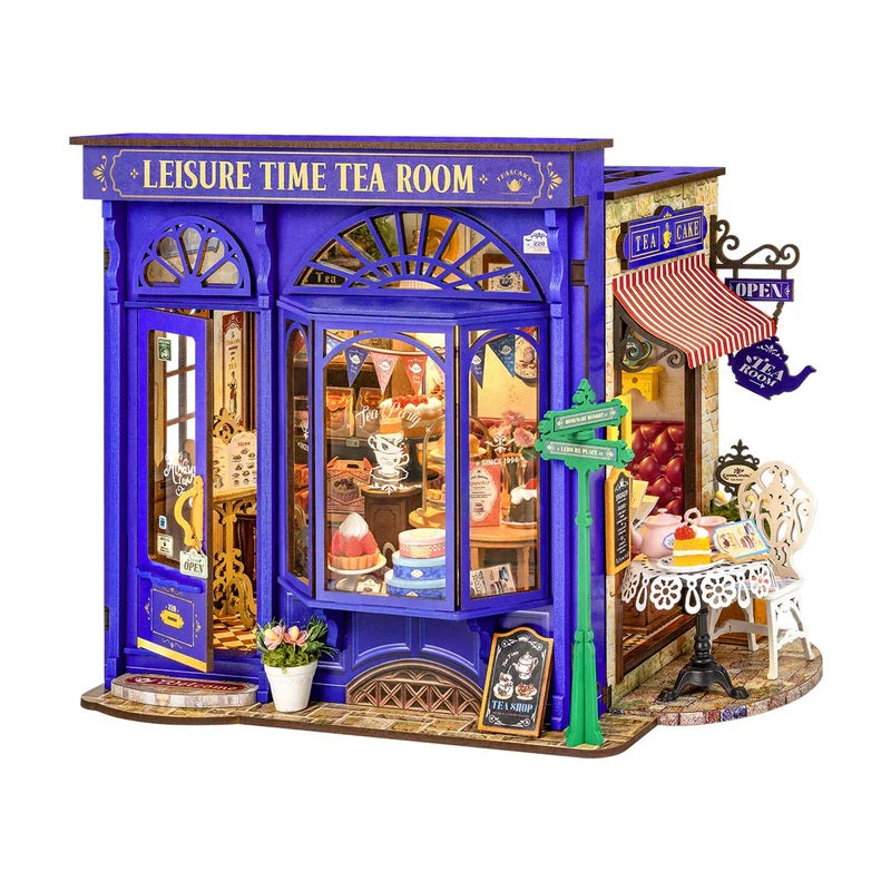 Robotime Leisure Time Tea Room DIY Miniature House DG171