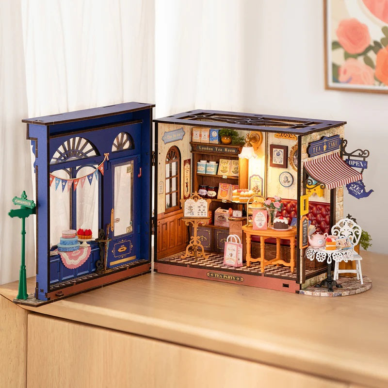Robotime Leisure Time Tea Room DIY Miniature House DG171