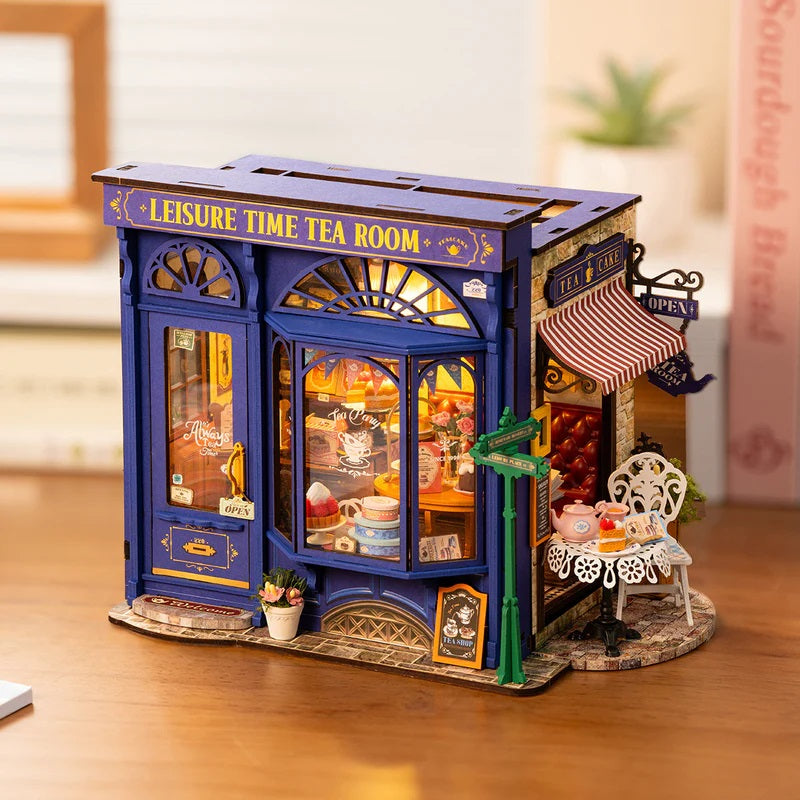 Robotime Leisure Time Tea Room DIY Miniature House DG171