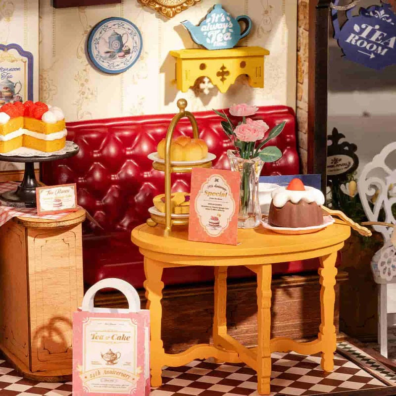 Robotime Leisure Time Tea Room DIY Miniature House DG171