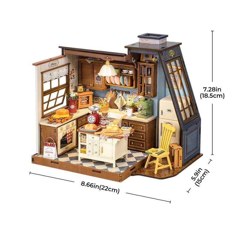 Robotime Baking Kitchen, DIY Miniature House DG172
