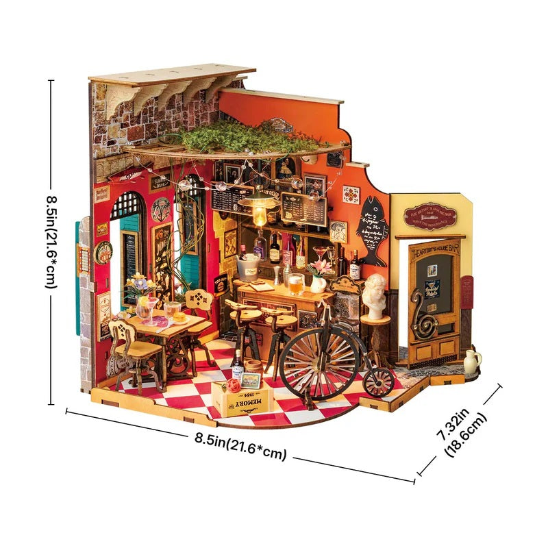 Robotime Cheers Bar & Dining, DIY Miniature House DG173
