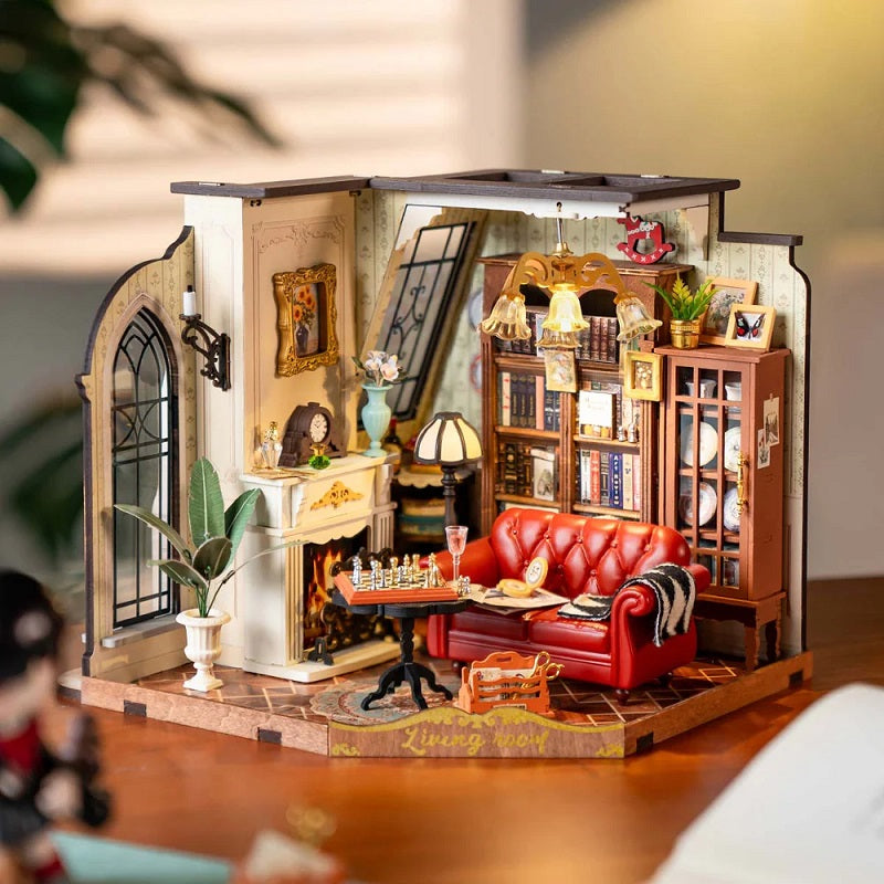 Robotime Catherine's Living Room DIY Miniature House DG175