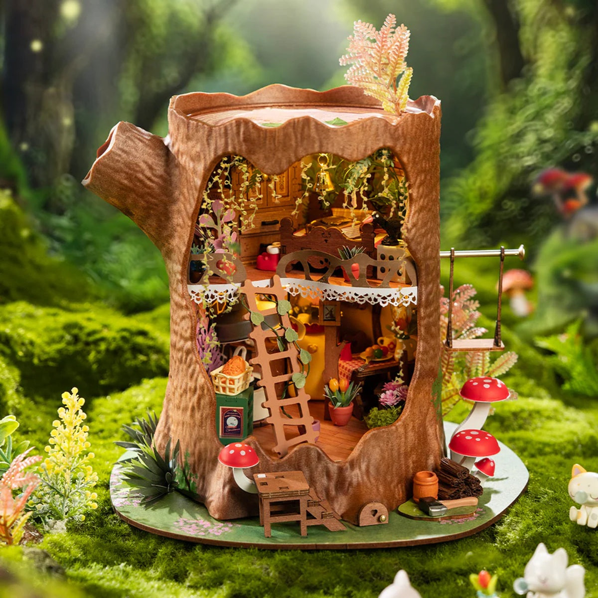 Rolife Fairytale Tree House DIY Miniature House - Enchanting Storybook Scene