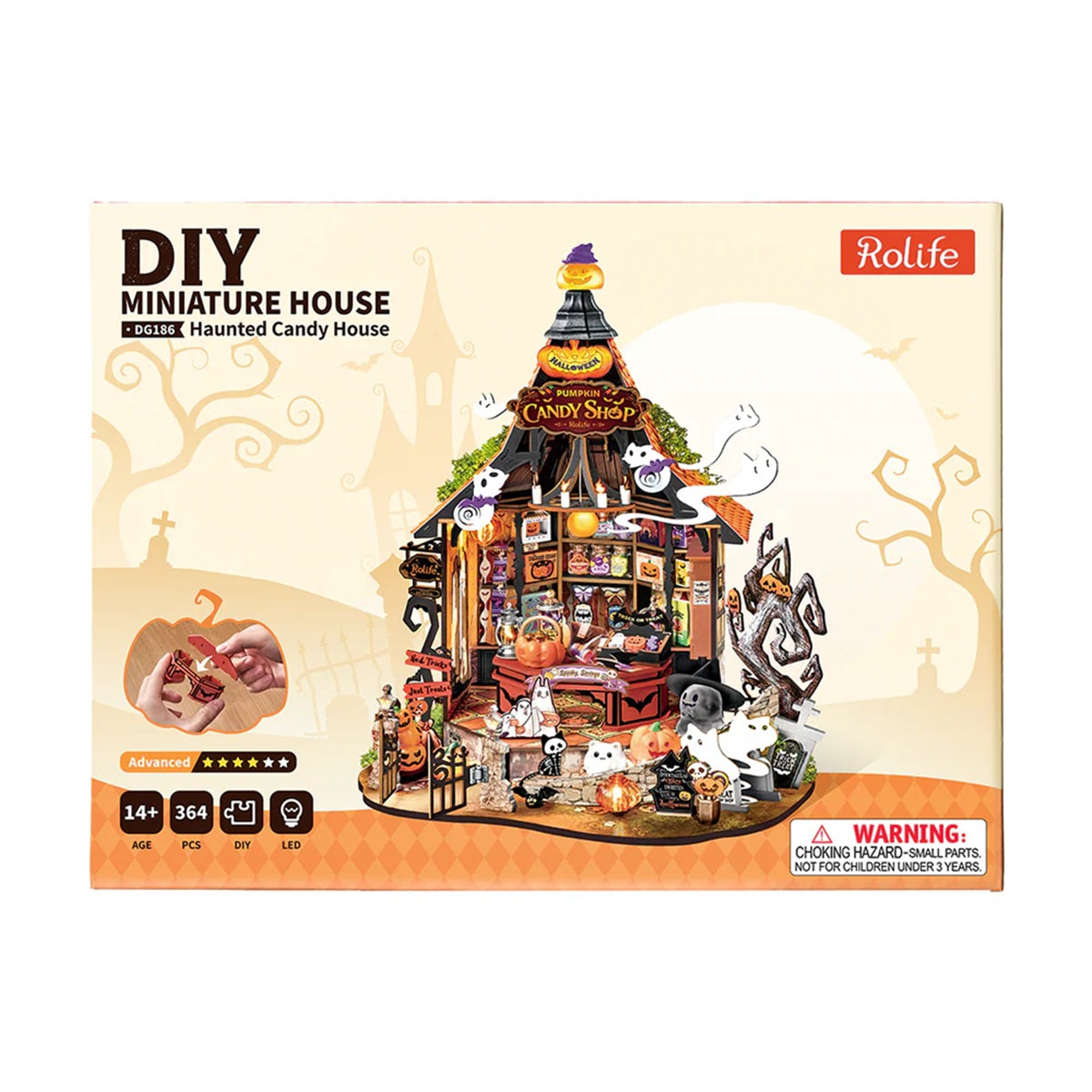 Robotime Haunted Candy House DIY Miniature House