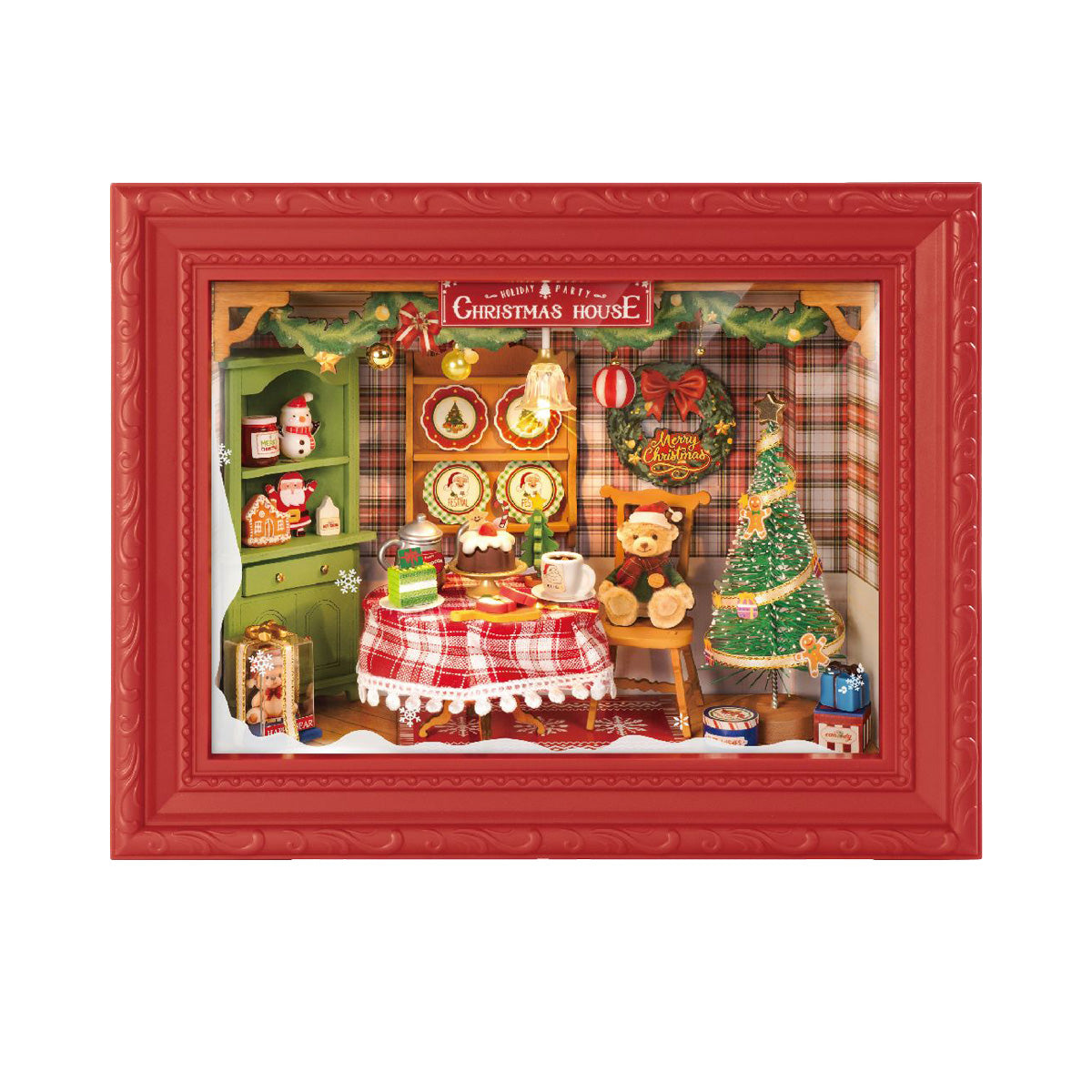 Rolife Christmas Eve Party Story Frame - Festive Holiday Display Scene